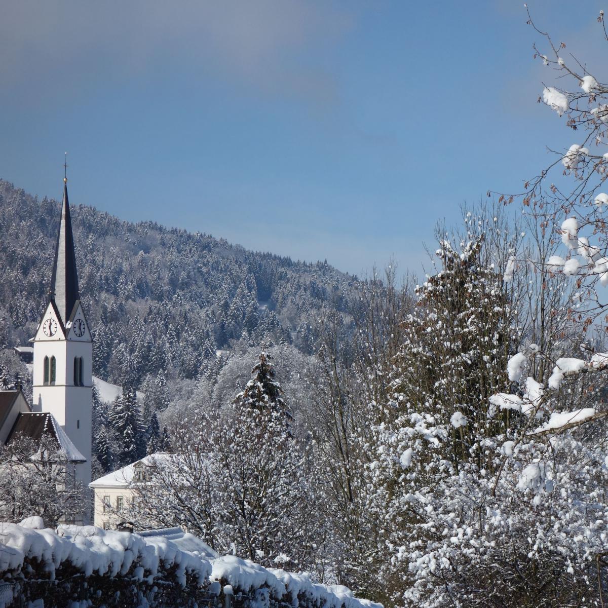 Egger Kirche im Winter