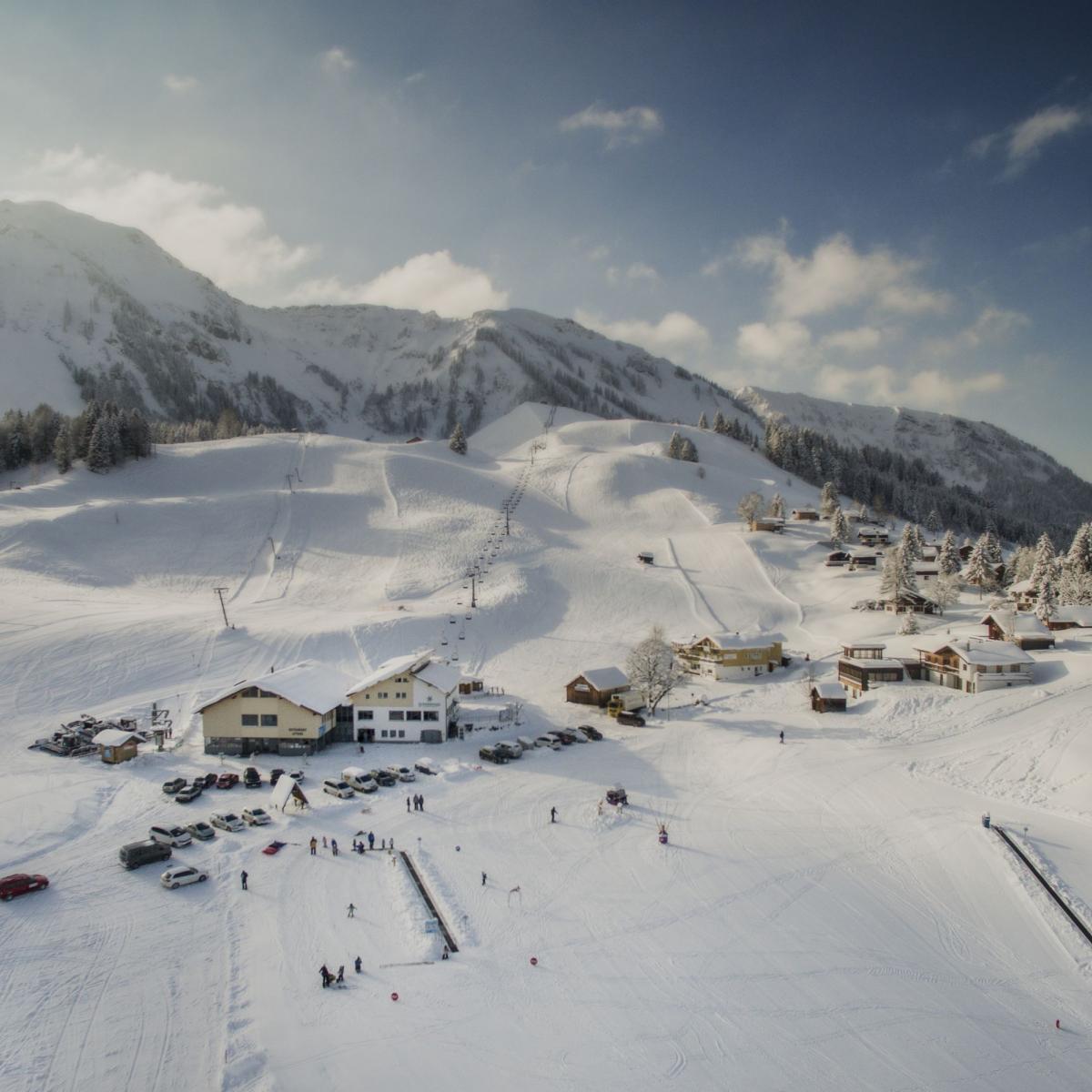 Skigebiet Schetteregg im Winter